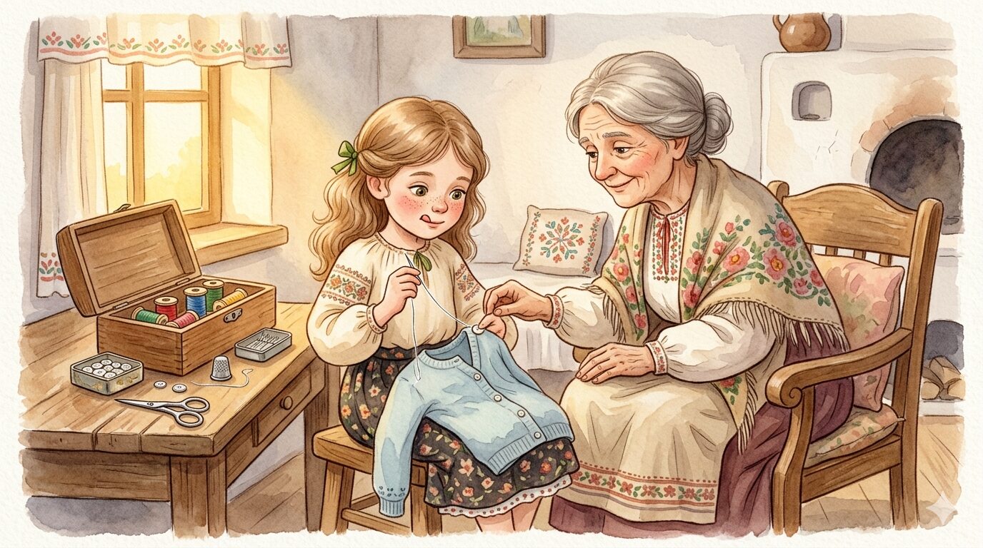 Коли Анна вперше пошила гудзик