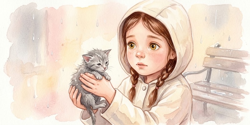 Кошеня під дощем